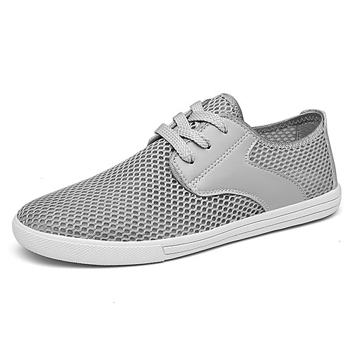 

Men's Sneakers Classic Daily Office & Career Mesh Breathable Non-slipping Wear Proof White Black Gray Spring Summer