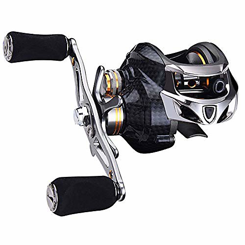 

jiadiaoni carbon fiber baitcasting reel lightweight 181bb double brake 7.0:1 gear ratio 10kg strong pull 7.6 oz ultralight fishing reels raft boat fishing luya front hit ice fishing (tai-a113-right)