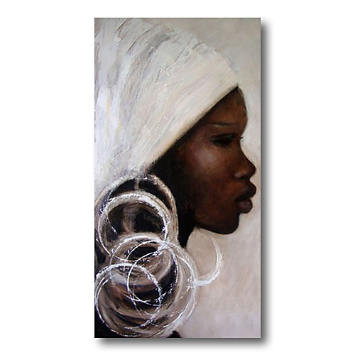 

Stretched Oil Painting Hand Painted Canvas Abstract Comtemporary Modern High Quality Girls Lady Oil Ready to Hang