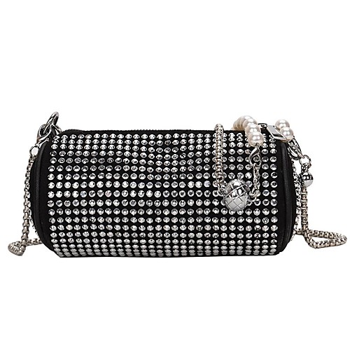 

Women's Bags Crossbody Bag Date Office & Career Sequins 2021 MessengerBag White Black