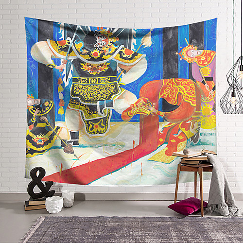 

Wall Tapestry Art Decor Blanket Curtain Hanging Home Bedroom Living Room Decoration Polyester Chinese Opera