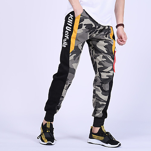 

Men's Hiking Pants Trousers Hiking Cargo Pants Patchwork Outdoor Loose Breathable Quick Dry Comfortable Wear Resistance Bottoms Black Camouflage Hunting Fishing Climbing M L XL XXL XXXL