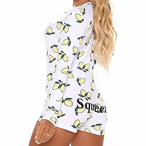 

thorn tree women long sleeve jumpsuit button elastic bodysuit rompers sexy lady sleepweer pajamas set (women sexy jumpsuit 1,s)