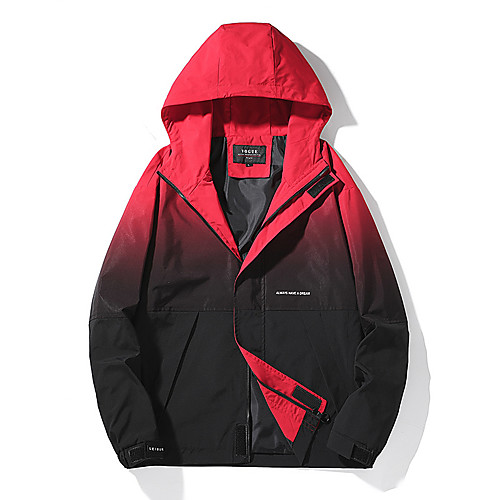 

Men's Hiking Jacket Hiking Windbreaker Outdoor Quick Dry Lightweight Breathable Sweat wicking Jacket Top Fishing Climbing Running White Blue Red