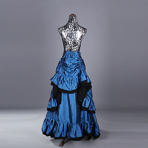 

Princess Rococo Victorian Flamenco Skirt Costume Women's Cotton Costume Purple / Red / Dusty Rose Vintage Cosplay Masquerade Party & Evening Floor Length Long Length Plus Size