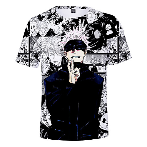 

Inspired by Jujutsu Kaisen Gojo Satoru Cosplay Costume T-shirt Terylene 3D Printing T-shirt For Women's / Men's