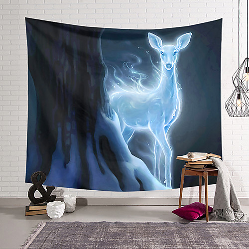 

Wall Tapestry Art Decor Blanket Curtain Hanging Home Bedroom Living Room Decoration Polyester Deer