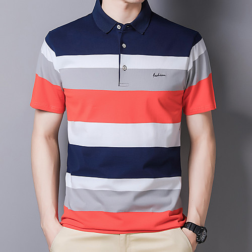 

Men's Hiking Tee shirt Tee Tshirt Outdoor Breathable Quick Dry Elastane Cotton Yellow Blue Dark Navy