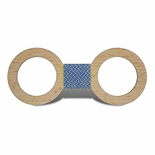 

tie fashion men's wooden bow tie creative round hollow wooden bow tie (color : blue, size : 59.5cm)