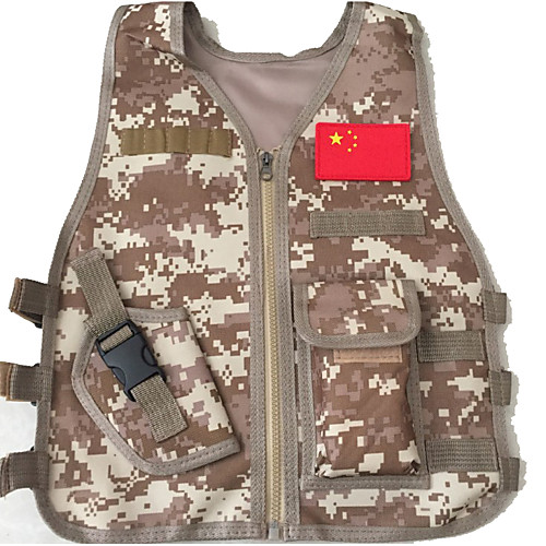 

Boys' Girls' Hunting Gilet Outdoor Breathable Wearable Comfortable Multi-Pockets Spring Summer Camo Polyester Black Yellow Army Green