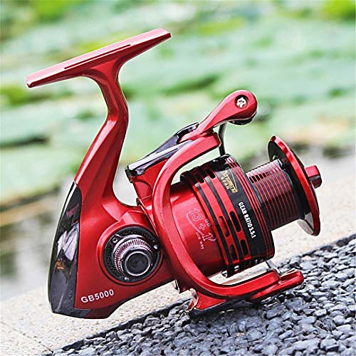 

danoensit spinning fishing reels 14 ball bearing and durable metal reel models1000-7000 3 colors red 4000 series