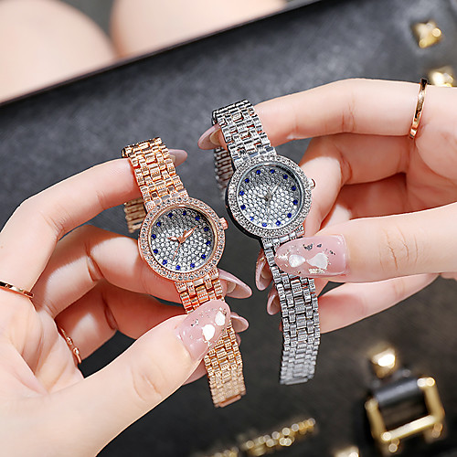 

2021 southeast asia round gold watch starry rhinestone lady's watch fashion starry sky quartz watch small watch