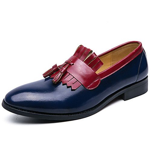 

large size new men's casual leather shoes men's british pointed patent leather men's shoes tassel single shoes bright leather wedding shoes men's trend
