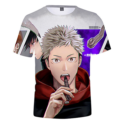 

Inspired by Jujutsu Kaisen Yuji Itadori Cosplay Costume T-shirt Terylene 3D Printing T-shirt For Women's / Men's