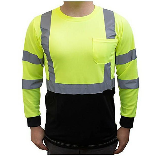 

Women's Men's Long Sleeve Sweatshirt Running Shirt Patchwork Reflective Strip Top Casual Athleisure Thermal Warm Breathable Soft Fitness Gym Workout Running Jogging Exercise Sportswear Stripes Green