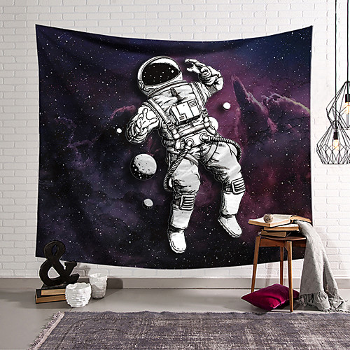 

Wall Tapestry Art Decor Blanket Curtain Hanging Home Bedroom Living Room Decoration Polyester Astronaut