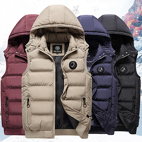 

Men's Hiking Vest / Gilet Fishing Vest Winter Outdoor Lightweight Windproof Breathable Quick Dry Vest / Gilet Top Fishing Climbing Camping / Hiking / Caving Maroon Black khaki Navy Blue / Sleeveless