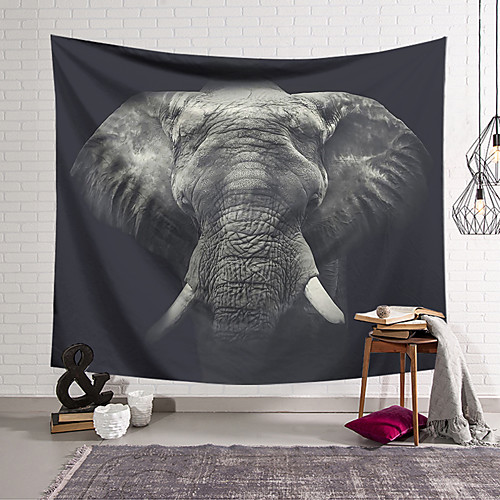 

Wall Tapestry Art Decor Blanket Curtain Hanging Home Bedroom Living Room Decoration Polyester Elephant