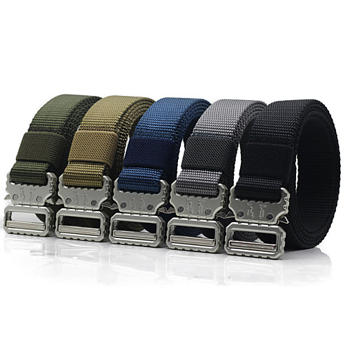 

Belt Men's Military Tactical Belt Wearable Breathable Protective for Solid Colored Nylon Fall Spring Summer