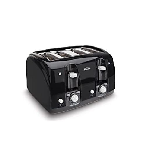 

wide slot 4-slice toaster, black (003911-100-000)