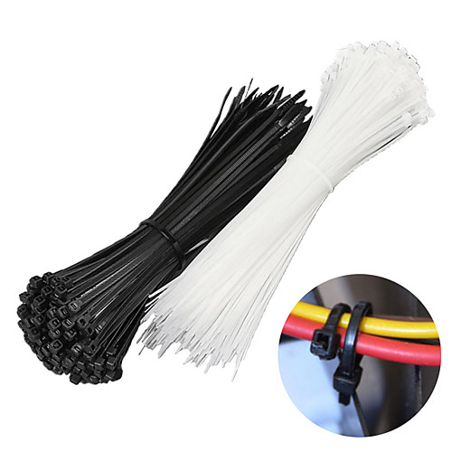 

Cable Self-locking Plastic Wire Zip Ties Set Cable Ties Ring Winding 100PCS