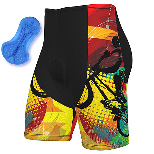 

21Grams Men's Cycling Shorts Spandex Bike Padded Shorts / Chamois Breathable Quick Dry Sports Red Mountain Bike MTB Road Bike Cycling Clothing Apparel Bike Wear / Athleisure