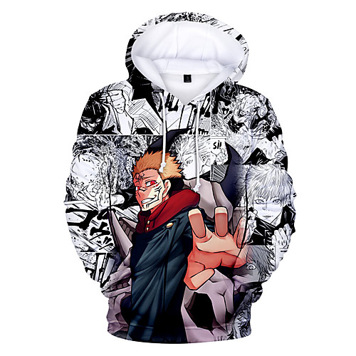 

Inspired by Jujutsu Kaisen Cosplay Cosplay Costume Hoodie Terylene 3D Printing Hoodie For Women's / Men's