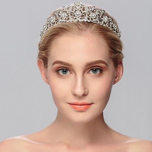 

Luxury Wedding Alloy Headpiece with Glitter / Crystals 1 Piece Wedding / Special Occasion Headpiece
