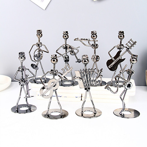 

8pcs Creative Wrought Iron Band Ornaments Desk Home Collectibles