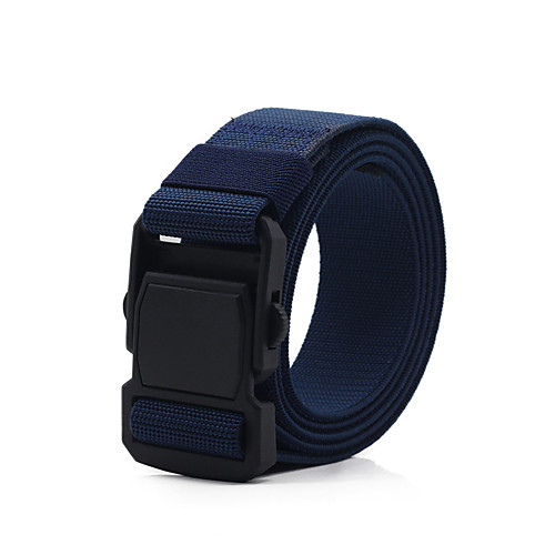 

Belt Men's Plastic Buckle Belt Military Tactical Belt Wearable Breathable Protective for Solid Colored Nylon Fall Spring Summer