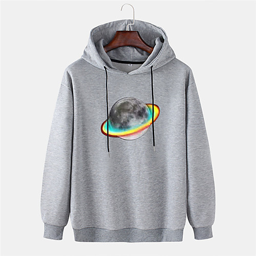 

Men's Pullover Hoodie Sweatshirt Graphic Prints Star 3D Sports & Outdoor Daily Sports Hot Stamping Basic Casual Hoodies Sweatshirts White Black Red