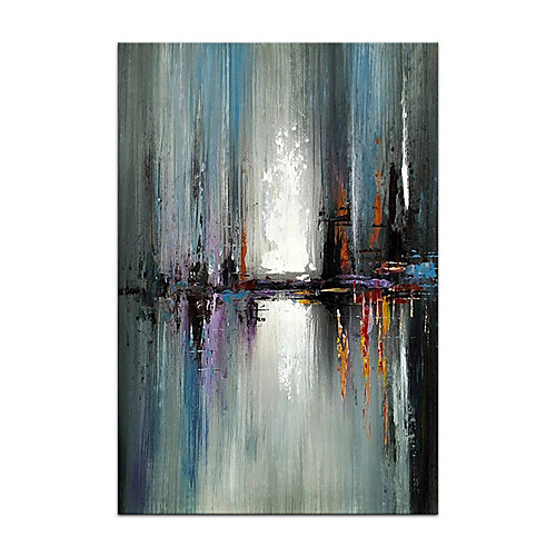 

Oil Painting Hand Painted Vertical Abstract Modern Rolled Canvas (No Frame)