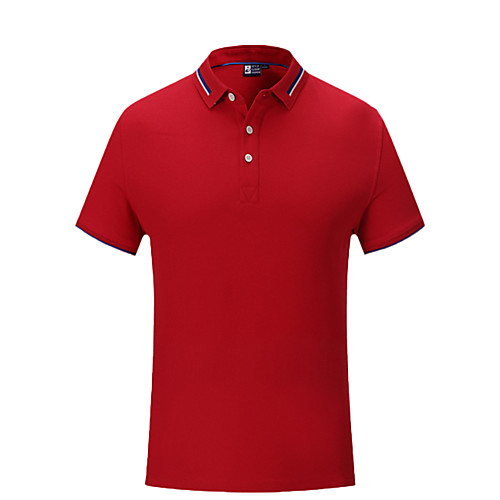 

Men's T shirt Hiking Tee shirt Hiking Polo Shirt Short Sleeve Tee Tshirt Top Outdoor Lightweight Breathable Quick Dry Sweat wicking Autumn / Fall Spring Cotton White Black Red Hunting Fishing Climbing
