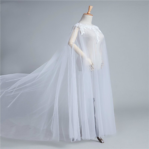 

Sleeveless Sexy / Bridal Tulle Wedding / Party / Evening Women's Wrap With Appliques