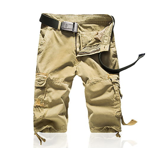 

Men's Hiking Shorts Hiking Cargo Shorts Solid Color Summer Outdoor Loose Multi-Pockets Quick Dry Breathable Comfortable Cotton Shorts Bottoms Black Red Army Green Blue Grey Hunting Fishing Climbing