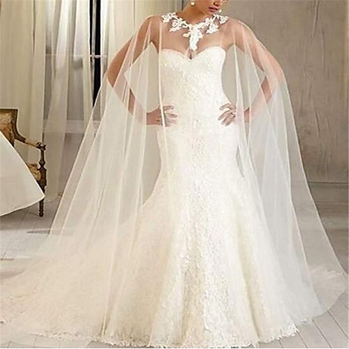

Sleeveless Voiles & Sheers / Bridal Polyester Wedding / Party / Evening Women's Wrap With Lace