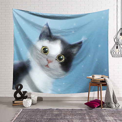 

Wall Tapestry Art Decor Blanket Curtain Hanging Home Bedroom Living Room Decoration Polyester Cat