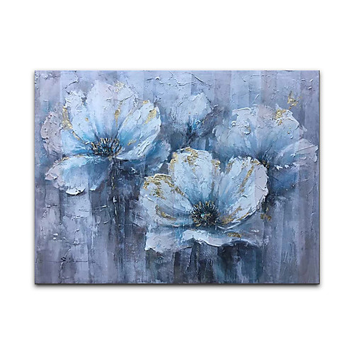 

Oil Painting Handmade Canvas Wall Art Abstract Floral Oil Painting on Canvas Picture for Living Room Decoration No Frame Unstretched