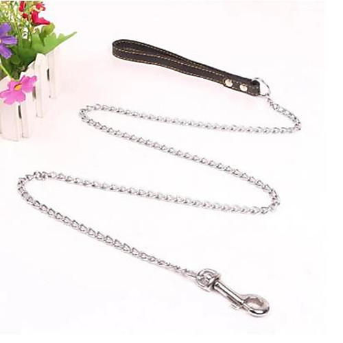 

Dog Training Leash Durable Solid Colored Steel Stainless Black 1pc