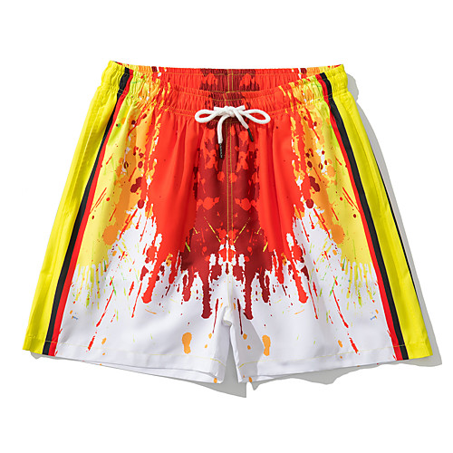 

Men's Casual Chino Quick Dry Leisure Sports Going out Shorts Pants Graphic Camouflage 3D Short Layered Print Red