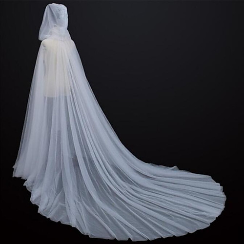 

Sleeveless Elegant Tulle Wedding Party Women's Wrap With Solid