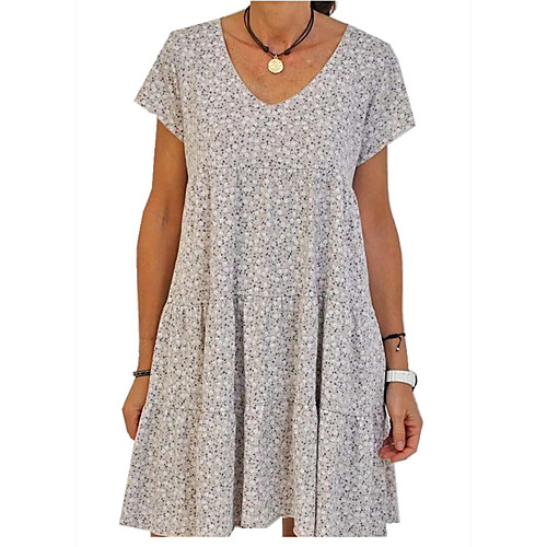 

2021 summer new amazon wish cross-border hot style plus size women's round neck slim short-sleeved dress women