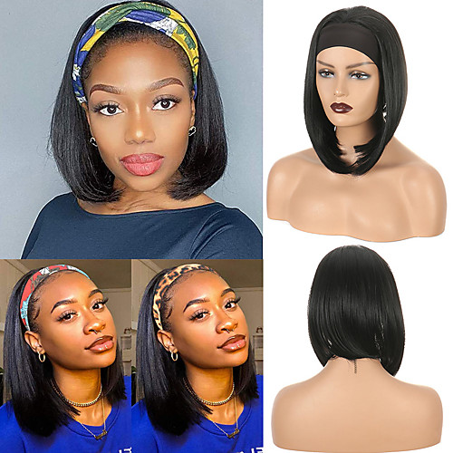 

amazon foreign trade wigs european and american bob wigs female hair wigs hair band wig headgear