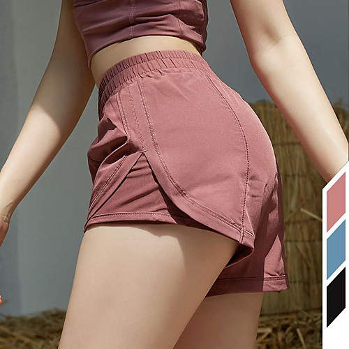 

Women's Jogger Shorts Patchwork Spandex Solid Color Sport Athleisure Shorts Bottoms Quick Dry Breathable Soft Comfortable Everyday Use Casual Daily Outdoor