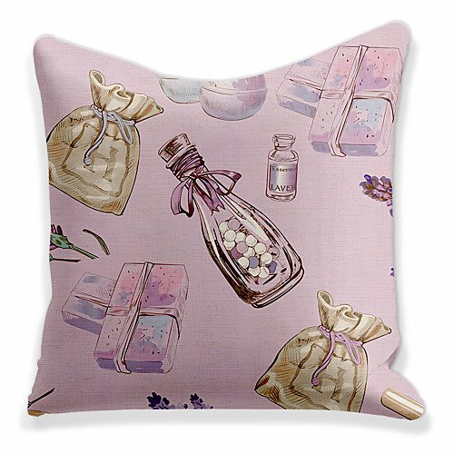 

Cushion Cover 1 Pc Linen Soft Decorative Square Throw Pillow Cover Cushion Case Pillowcase for Sofa Bedroom 45 x 45 cm (18 x 18 Inch) Present Superior Quality Mashine Washable