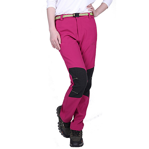 

Women's Hiking Pants Trousers Patchwork Outdoor Loose Waterproof Windproof Warm Shockproof Pants / Trousers Violet Black Rose Red Ski / Snowboard Fishing Camping / Hiking / Caving M L XL XXL XXXL