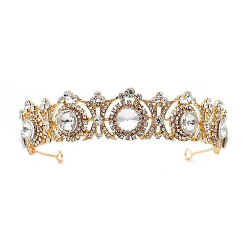 

Wedding Bridal Rhinestone / Alloy Headpiece with Rhinestone 1 Piece Wedding / Special Occasion Headpiece
