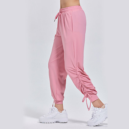 

Women's Sweatpants Jogger Pants Drawstring Pocket Nylon Spandex Solid Color Sport Athleisure Pants / Trousers Pants Bottoms Moisture Wicking Quick Dry Breathable Soft Comfortable Everyday Use Casual