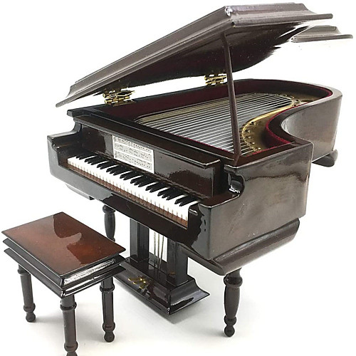 

Music Box Piano with Bench 1 pcs Gift Home Decor Plastic For Kid's Adults' Boys and Girls