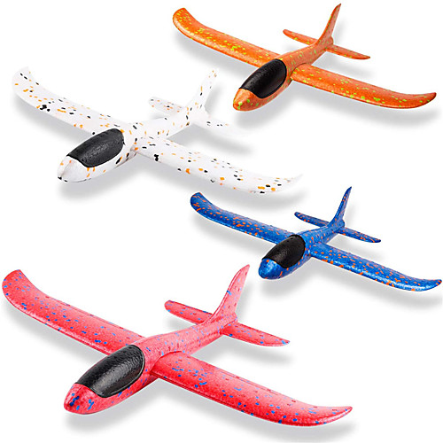 

4Pcs 14.5 inch Airplanes Manual Throwing Outdoor Sports Toys for Challenging Children Games Toy Gliders Fun Glider Plane for Kids Birthday Gift Flying Gliders Foam Airplane for Boys and Girls